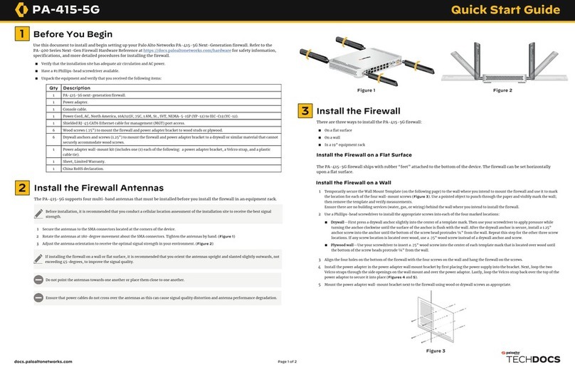 PaloAlto Networks PA-400 Series User manual