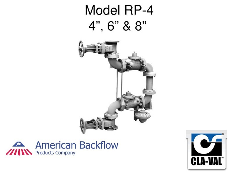 CLA-VAL RP-4 User manual