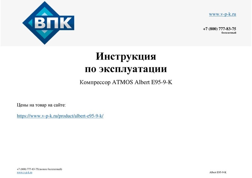 Atmos Albert E95-9-K User manual