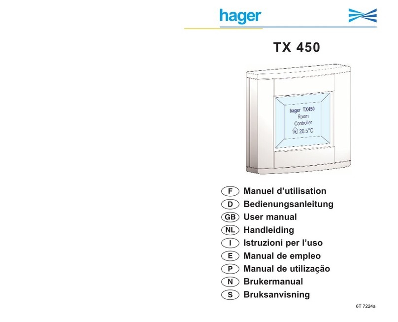 hager TX450B user manual