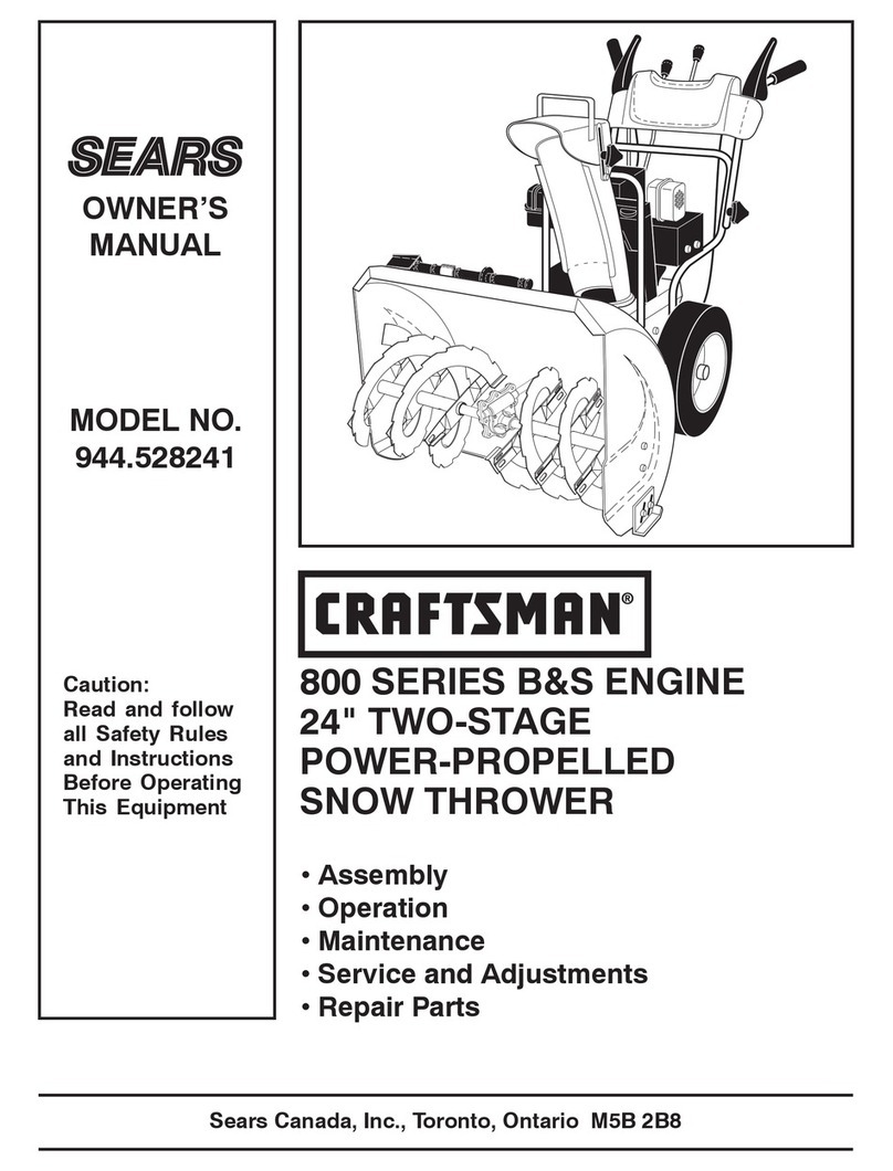 Sears Craftsman 800 Series owner's manual
