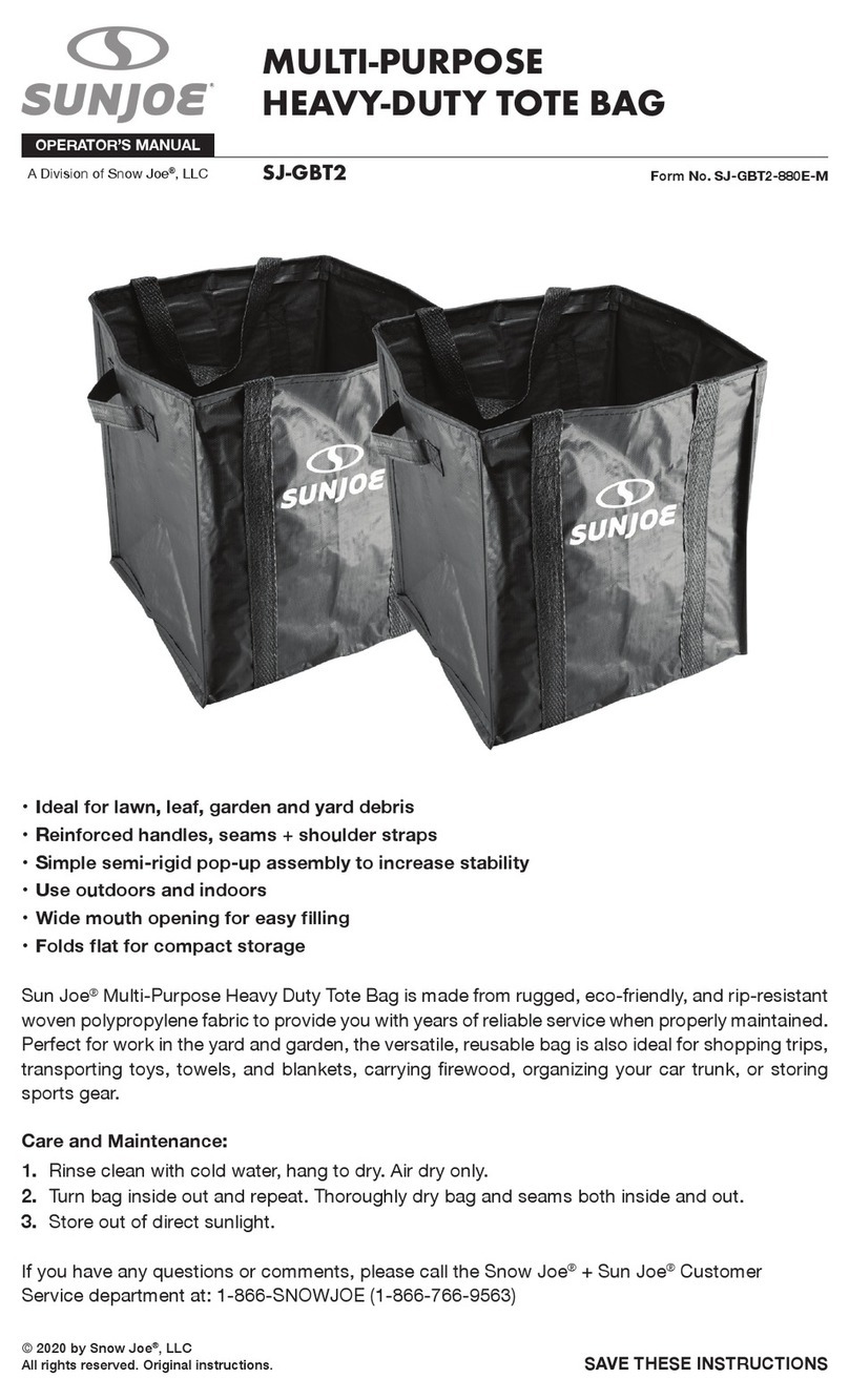 SNOWJOE Sunjoe SJ-GBT2 User manual