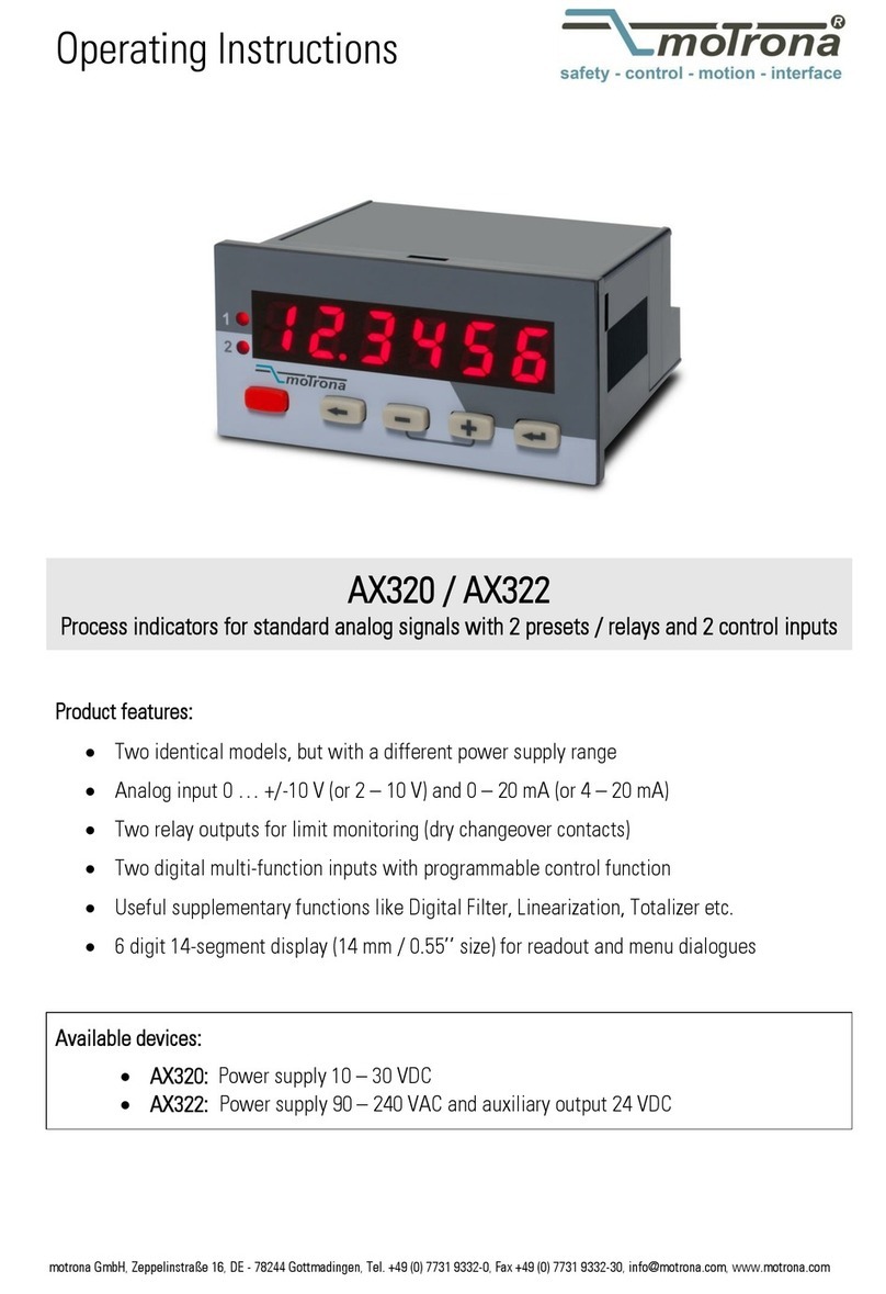 Motrona AX320 User manual