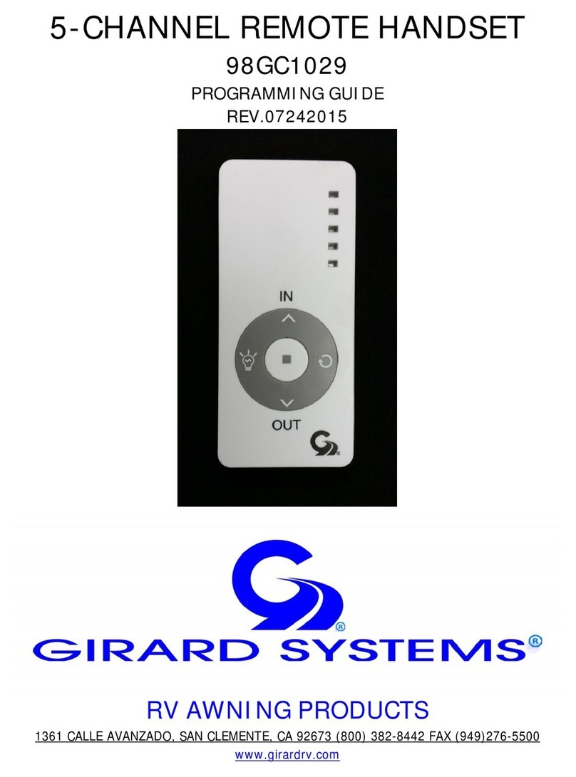 Girard Products 98GC1029 Operating instructions