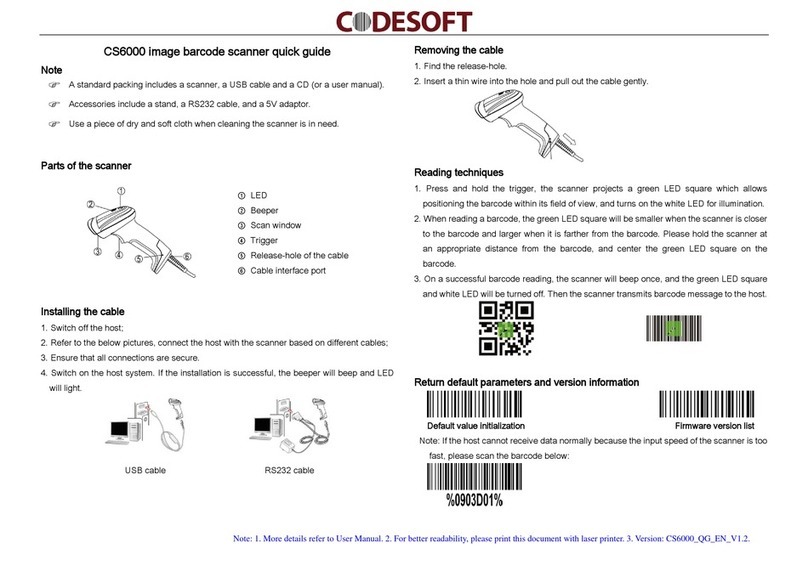 Codesoft CS6000 quick guide