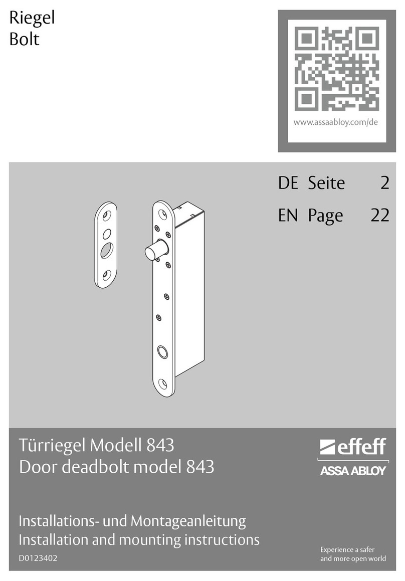 Assa Abloy effeff 843 User manual