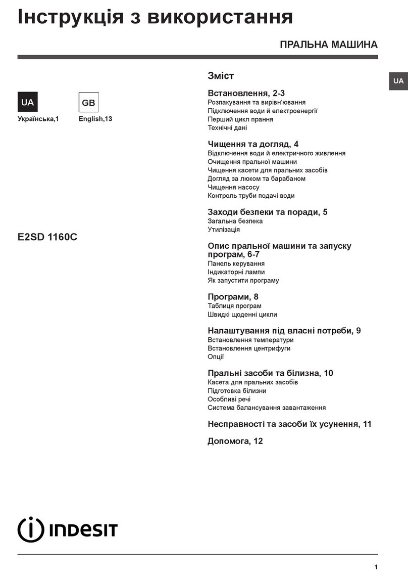 Indesit E2SD 1160C User manual