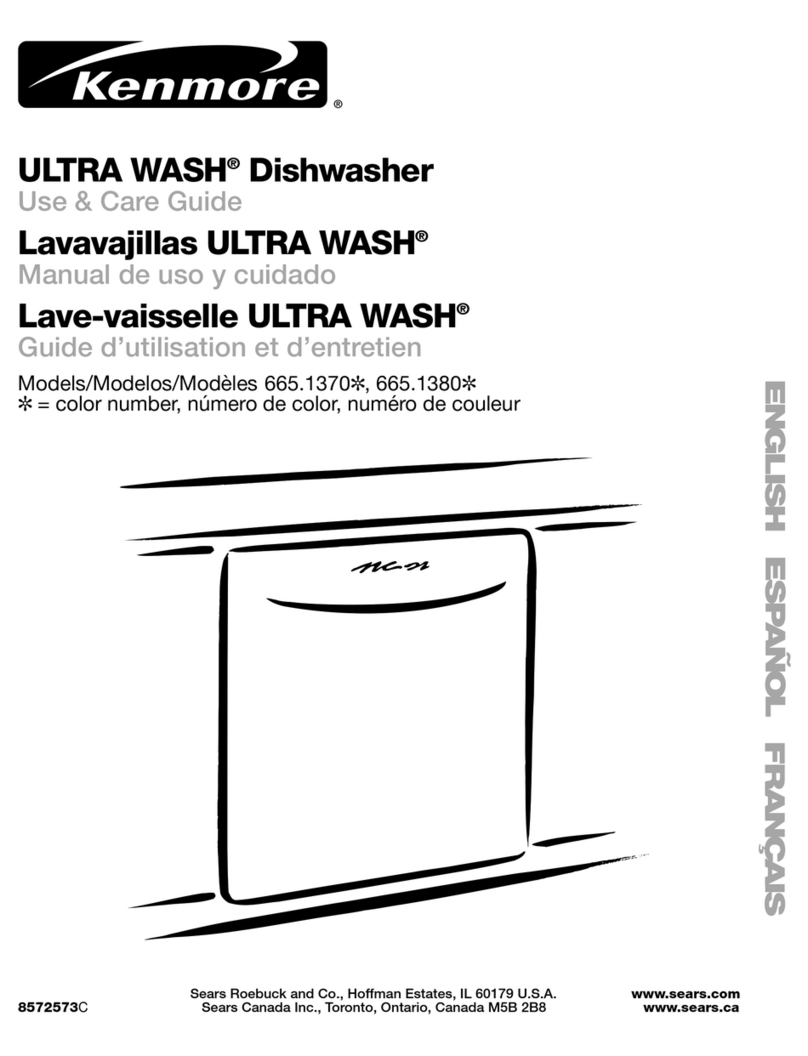 Kenmore ULTRA WASH 665.1370 Series Use & care guide