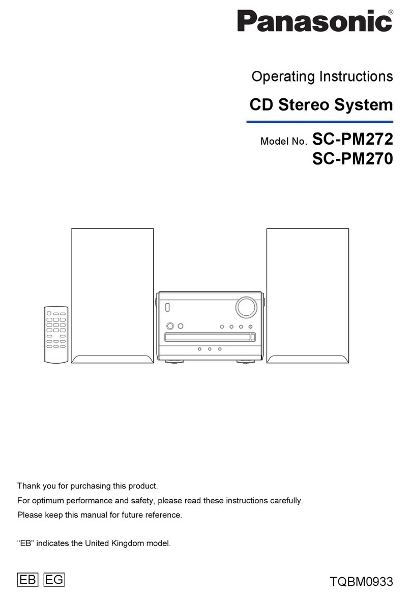 Panasonic SC-PM272 operating instructions