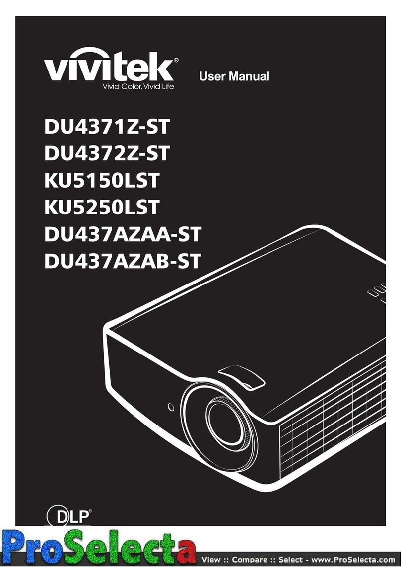 Vivitek DU4371Z-ST User manual