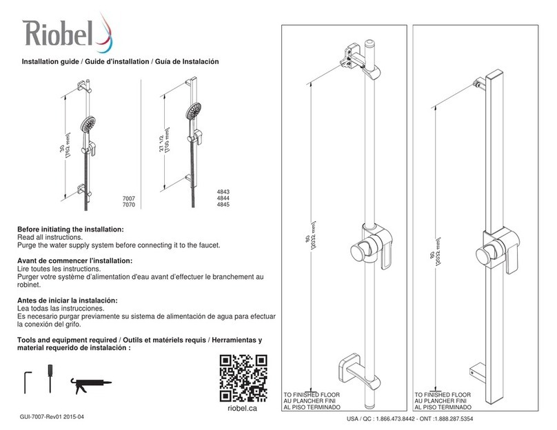 Riobel 7007 installation guide