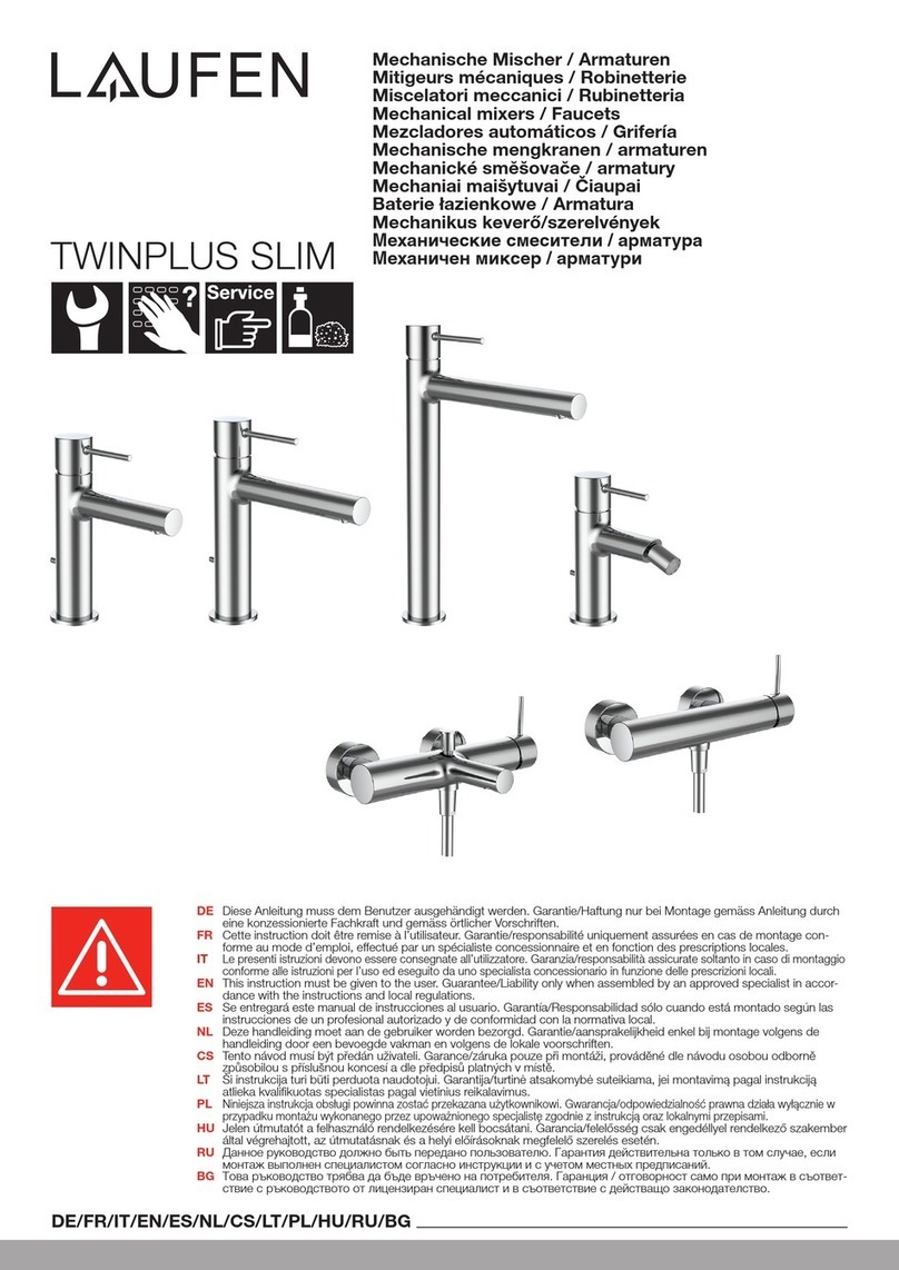 Laufen TWINPLUS SLIM HF905414100000 User manual