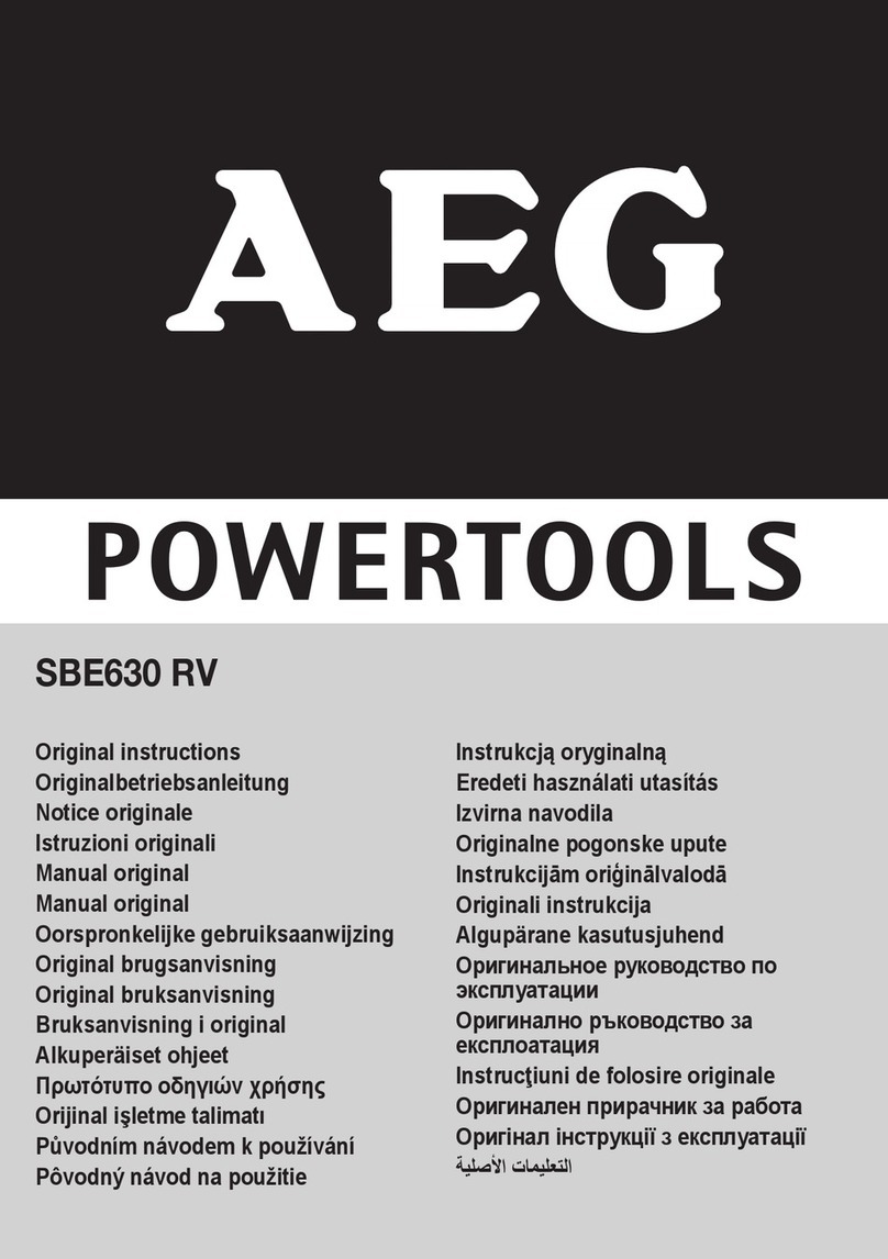 AEG SBE630 RV User manual