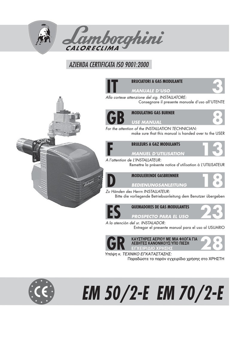 Lamborghini Caloreclima EM 50/2-E User manual