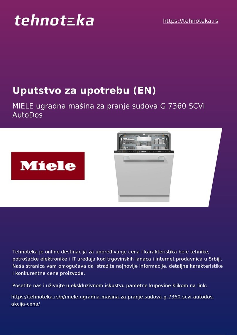 Miele G 7360 SCVi AutoDos operating instructions