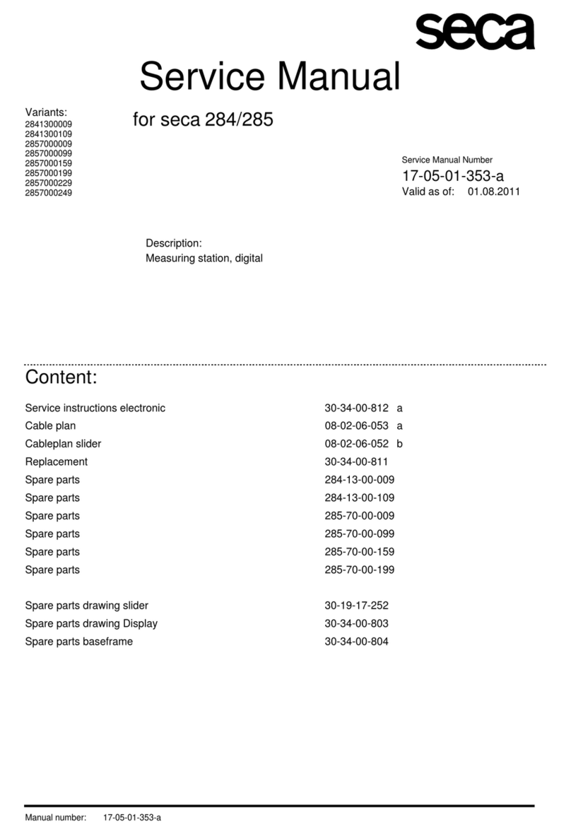 Seca 2841300009 Service manual