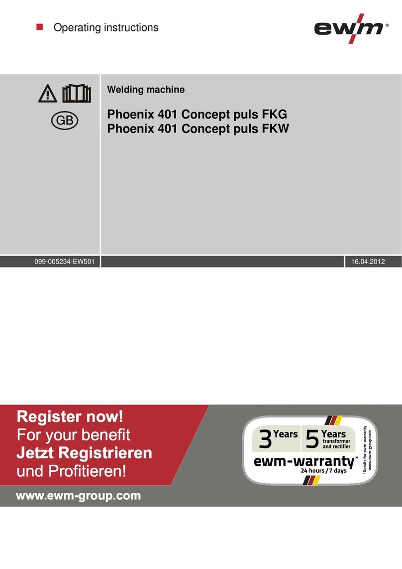 EWM Phoenix 401 Concept puls FKG operating instructions EWM Phoenix 401 Concept puls FKG operating instructions