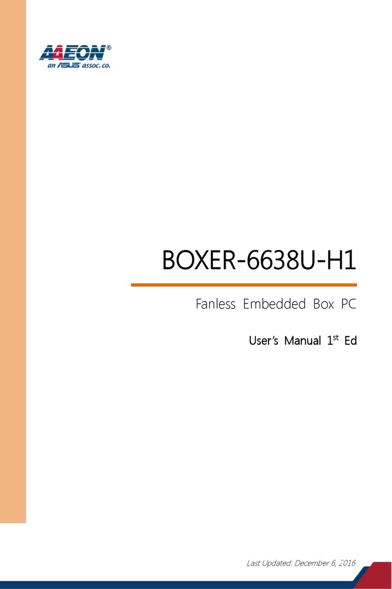 Asus AAEON BOXER-6638U-H1 User manual