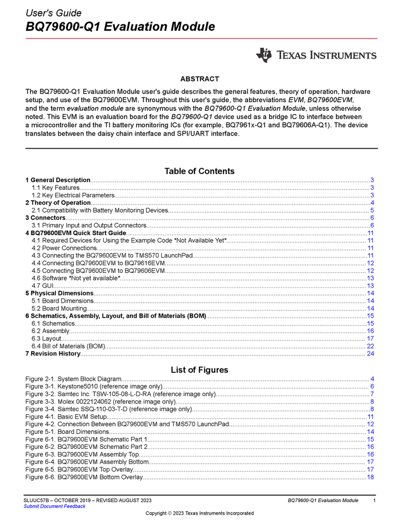 Texas Instruments BQ79600-Q1 User manual