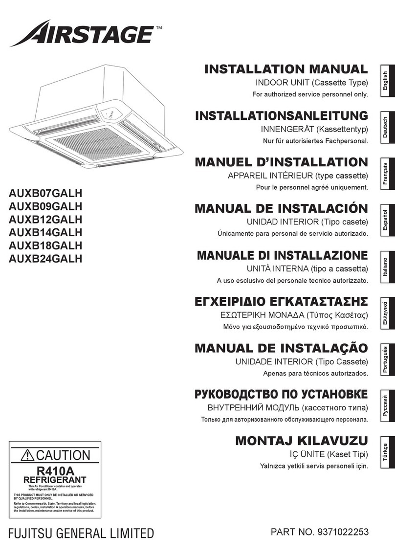 Fujitsu AUXB12GALH User manual