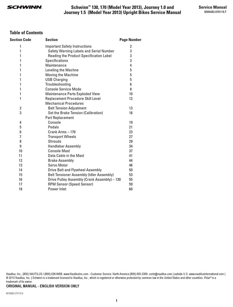 Schwinn Journey 1.0 User manual