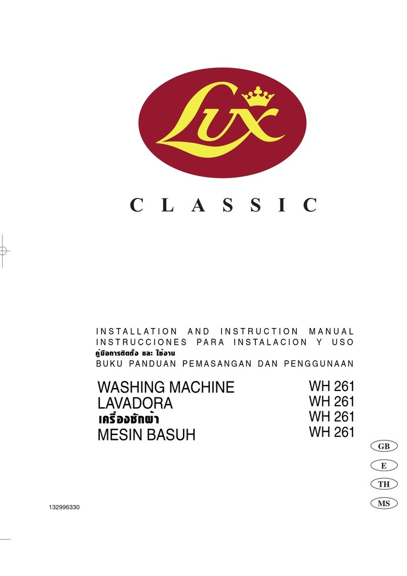 Electrolux WH 261 Installation and instruction manual