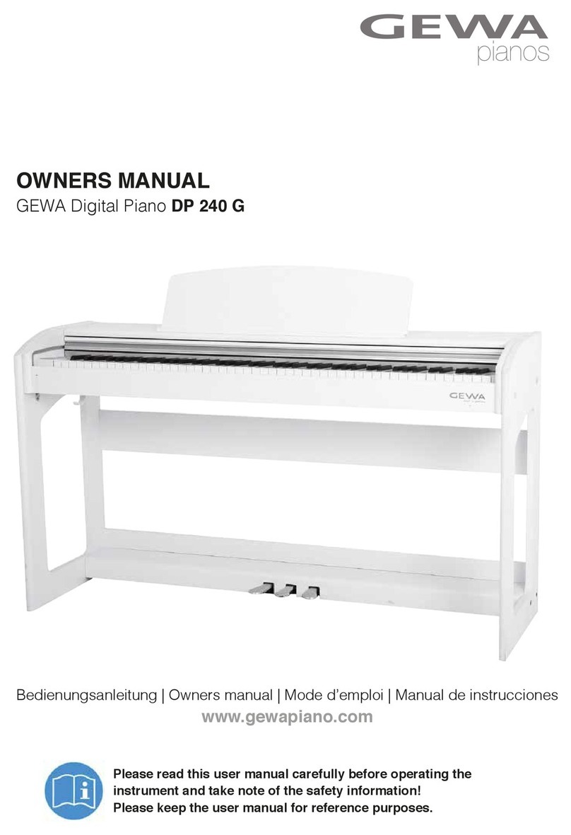 Gewa DP 240 G User manual