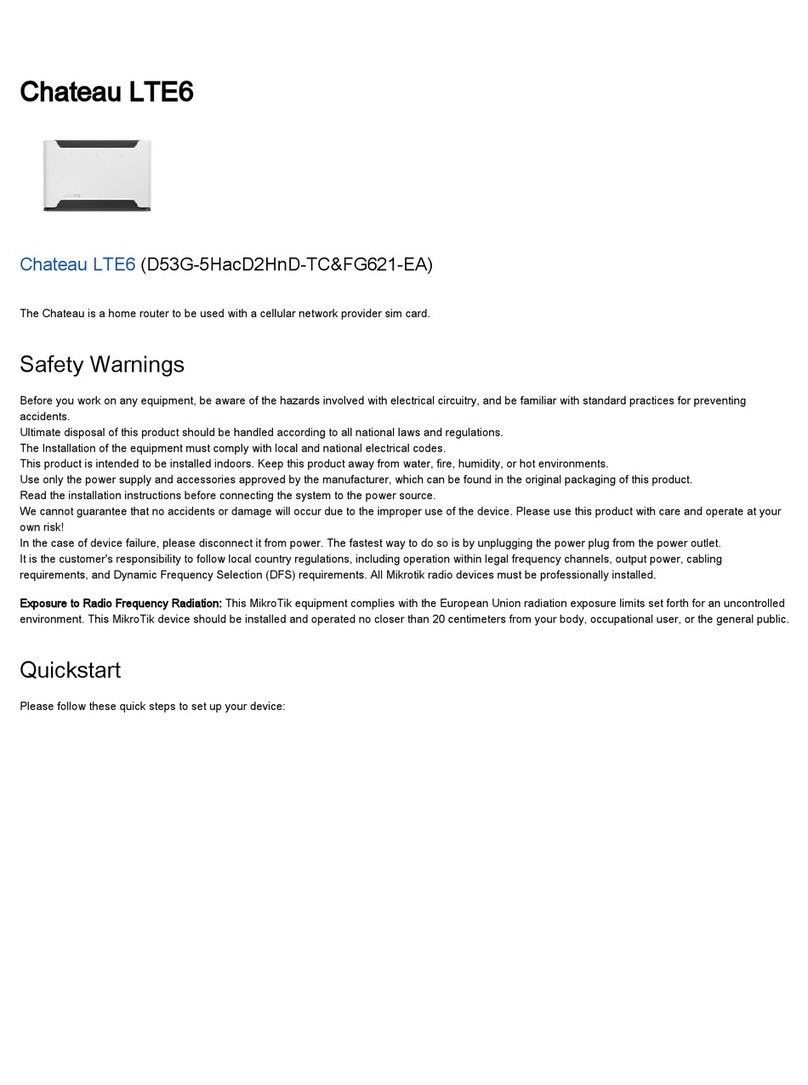 MikroTik Chateau LTE6 User manual