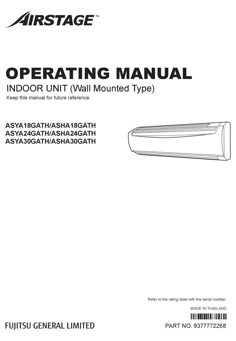 Fujitsu AIRSTAGE ASYA18GATH User manual