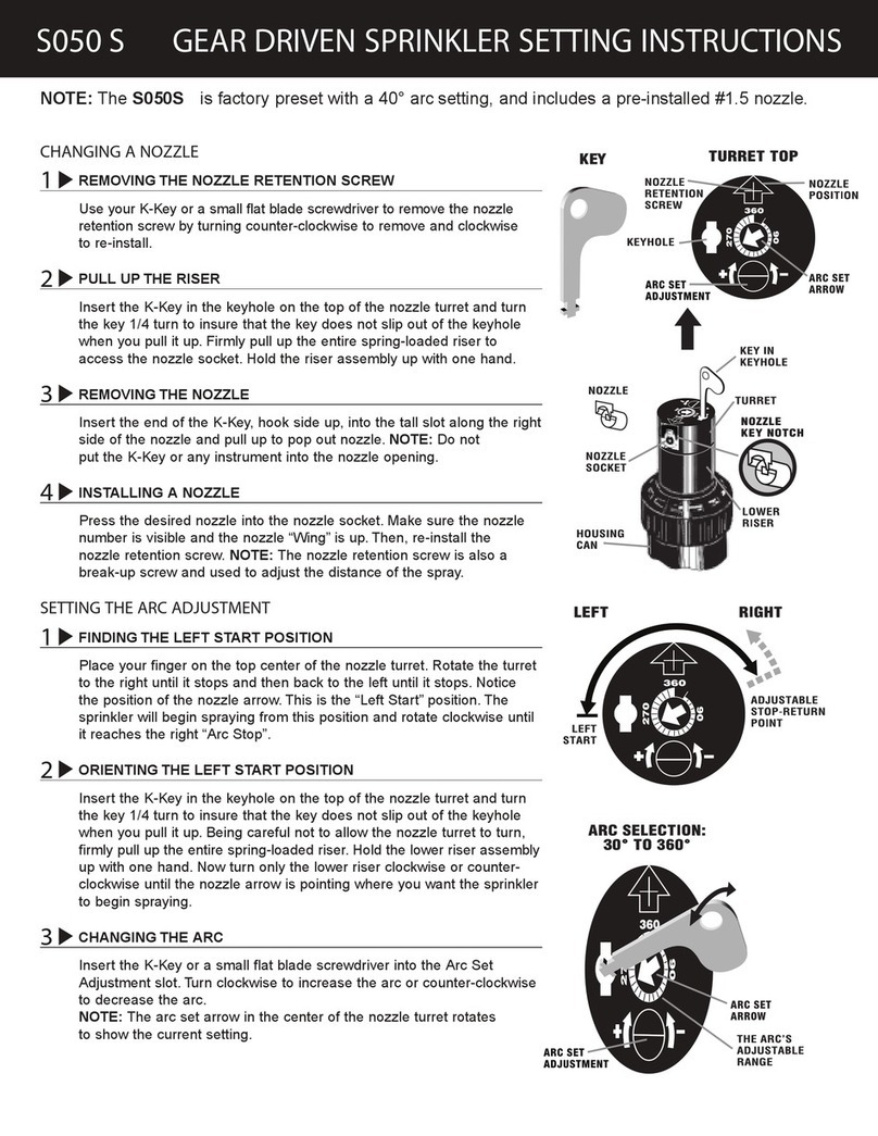 Rain S050 S Setting instructions