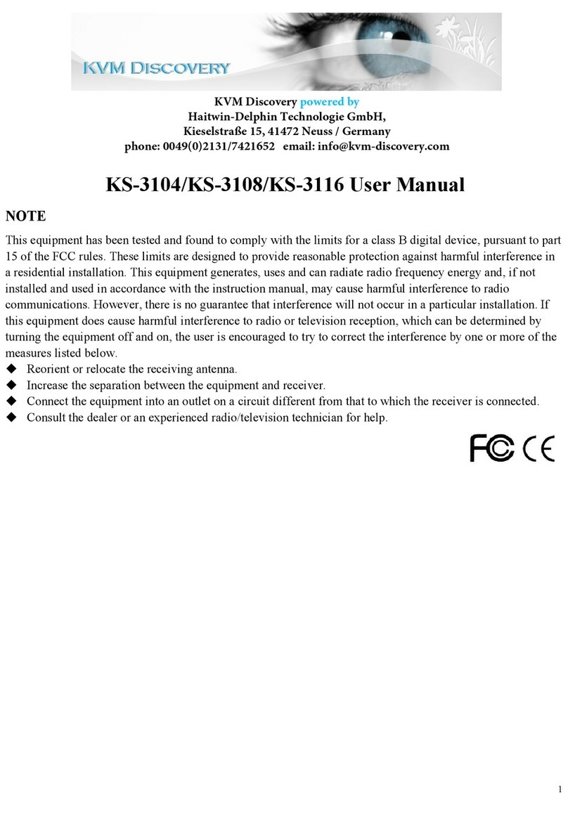 KVM Discovery KS-3104 User manual