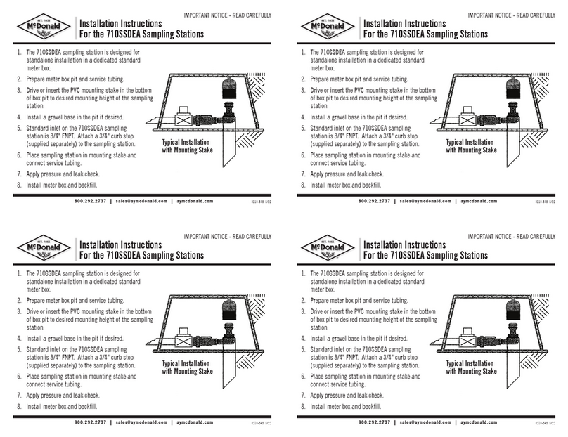 MCDonald 710SSDEA installation instructions