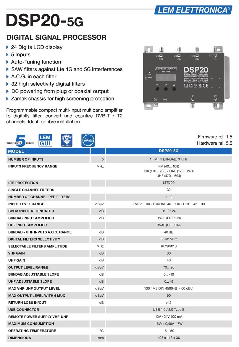 Lem Elettronica DSP20-5G User manual