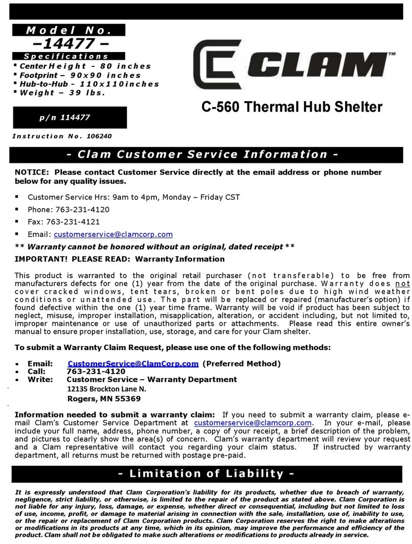 Clam C-560 manual
