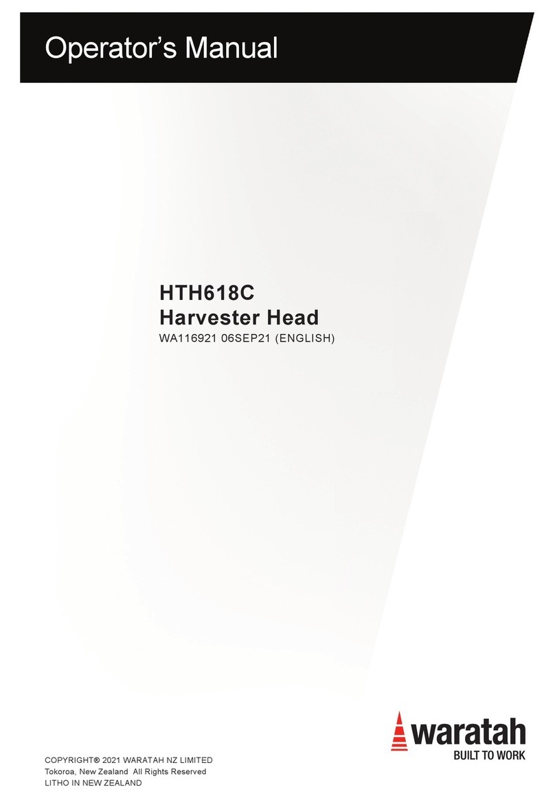 waratah HTH618C Operator's manual