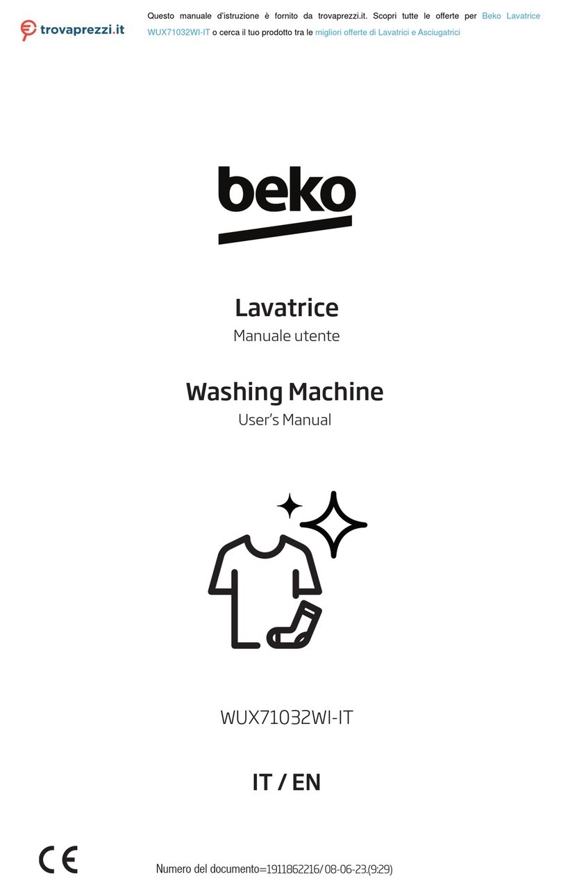 Beko WUX71032WI-IT user manual