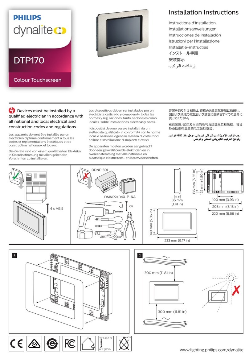 Philips dynalite DTP170 User manual