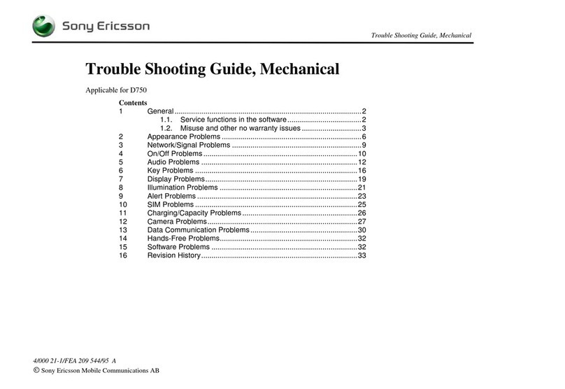 Sony Ericsson D750 User manual