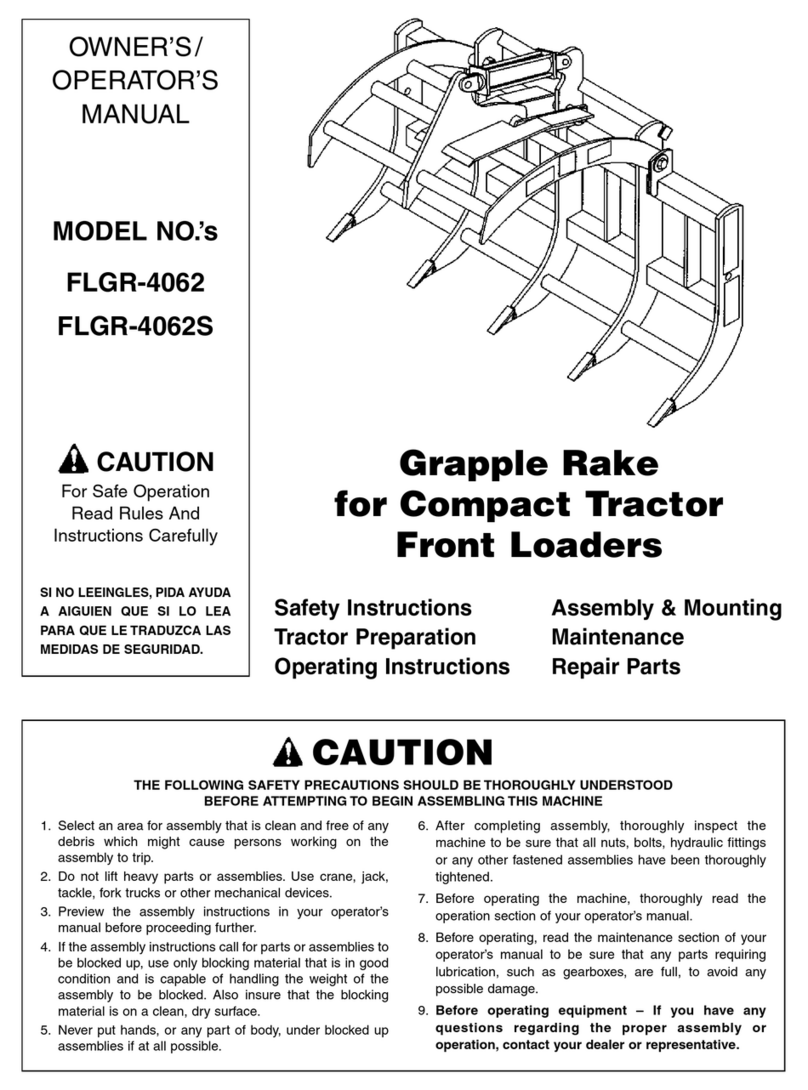 Worksaver FLGR-4062 Operator's manual