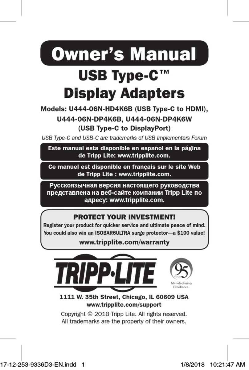 Tripp Lite U444-06N-HD4K6B owner's manual