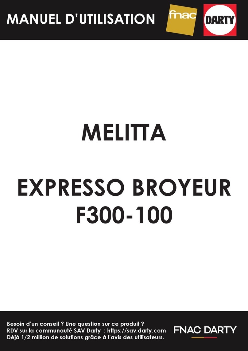Melitta Caffeo Lattea F300-100 User manual