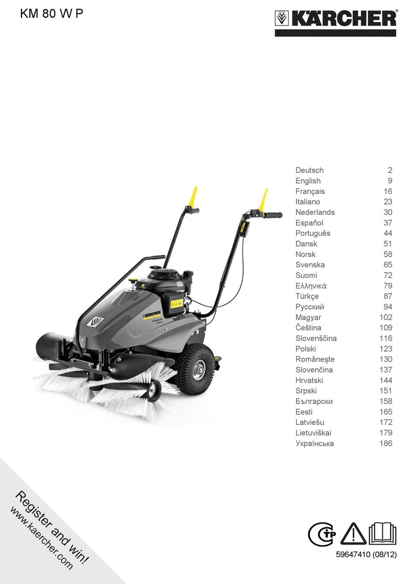 Kärcher KM 80 W P Operation manual