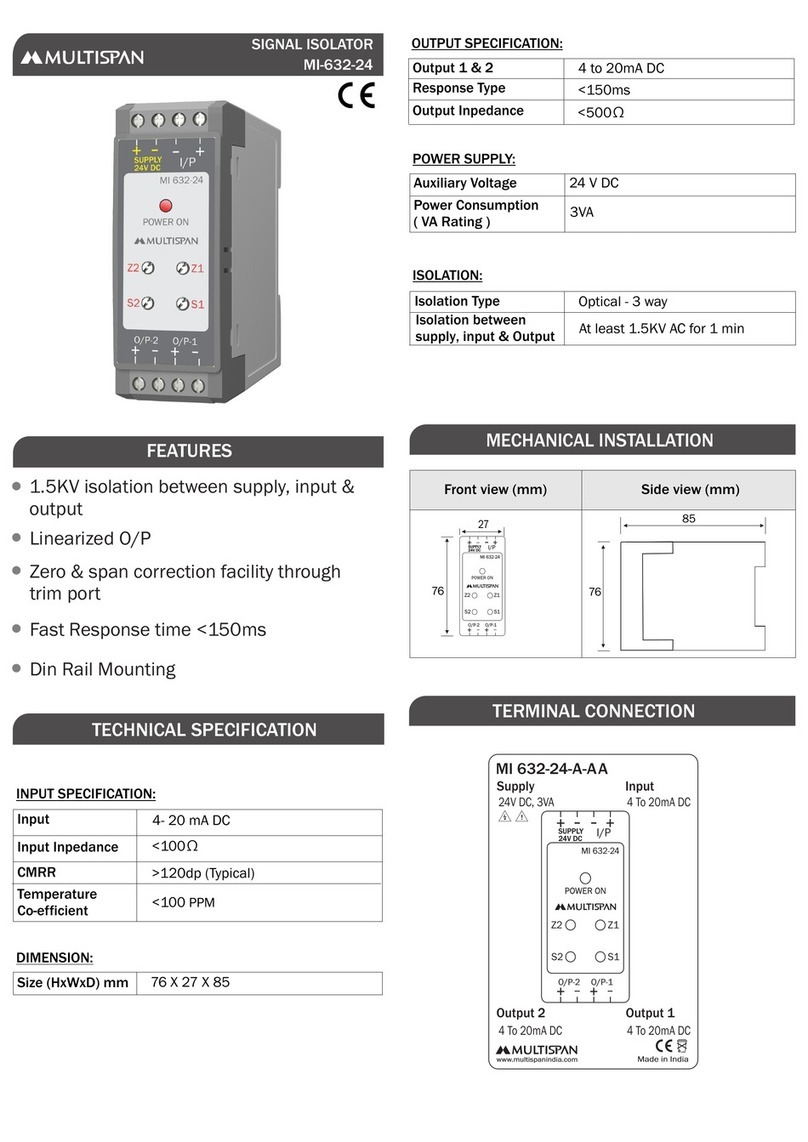 MULTISPAN MI-632-24 User manual