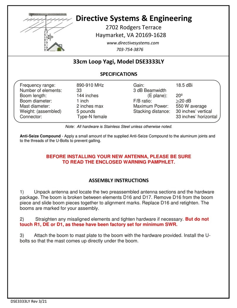 Directive Systems & Engineering DSE3333LY User manual Directive Systems & Engineering DSE3333LY User manual