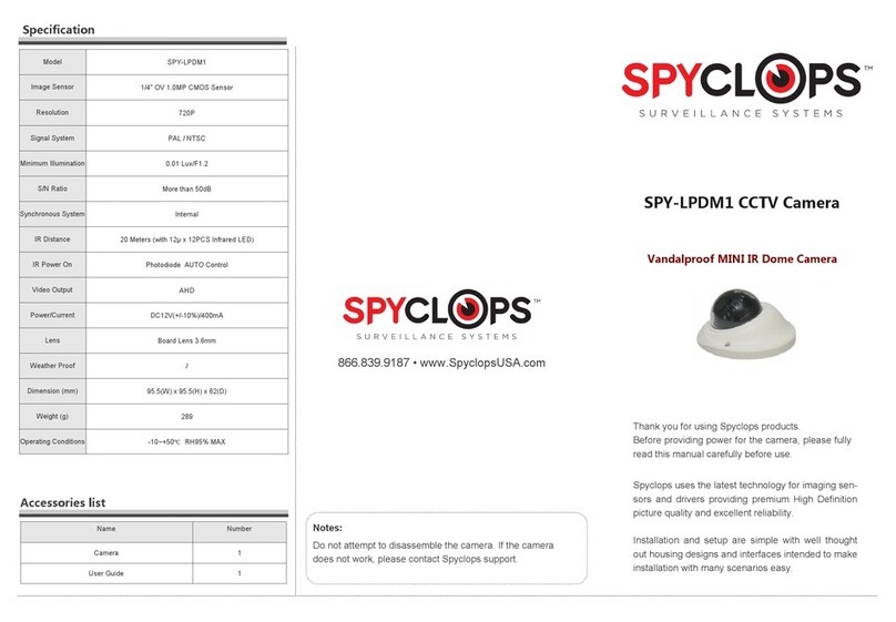 Spyclops SPY-LPDM1 User manual