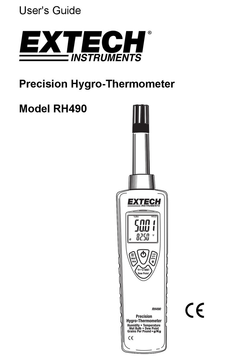 Extech Instruments RH490-NIST User manual Extech Instruments RH490-NIST User manual