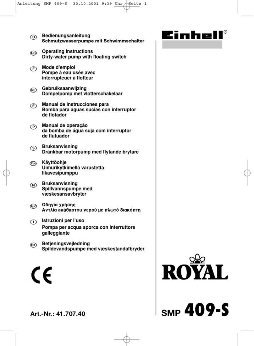 Einhell Royal SMP 409-S operating instructions Einhell Royal SMP 409-S operating instructions
