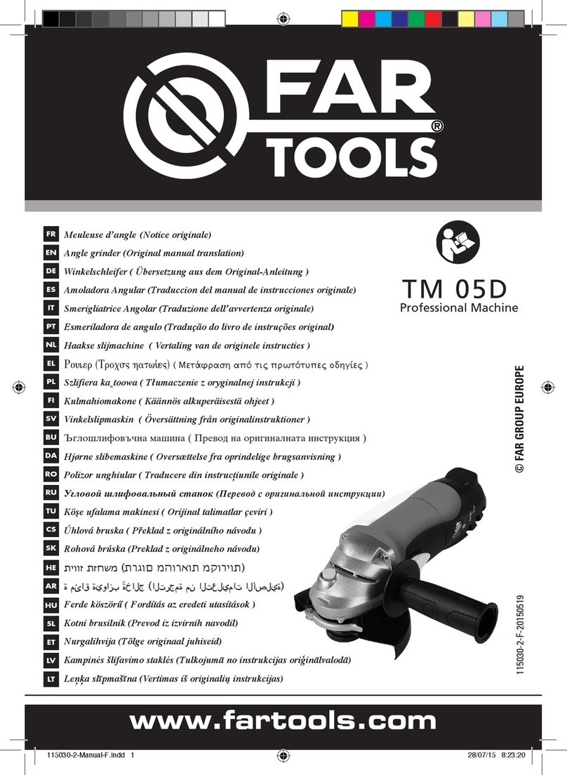 Far Tools TM 05D Use and care manual