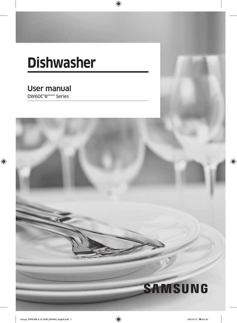 Samsung DW60C 8 Series user manual