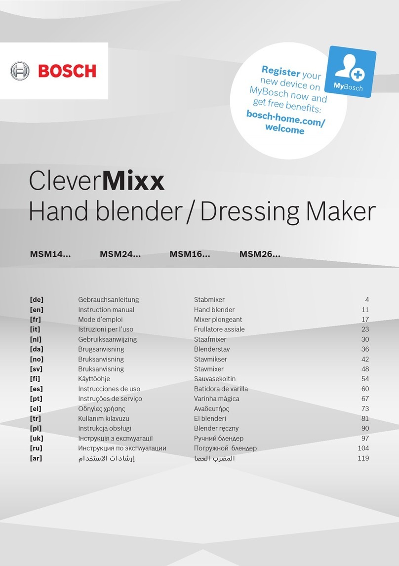 Bosch iPer com MAX MSM14 Series User manual